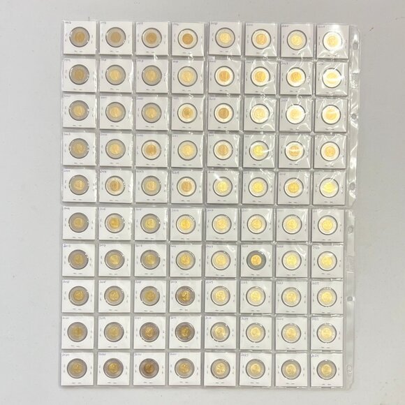 Comprehensive Set of 79 1996 to 2025 Canada $2 Toonie Coins + Bonus Test Token! - Picture 6 of 16